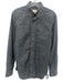 Club Monaco Size M Gray Cotton Solid Button Up Button Down Long Sleeve Shirt Gray / M