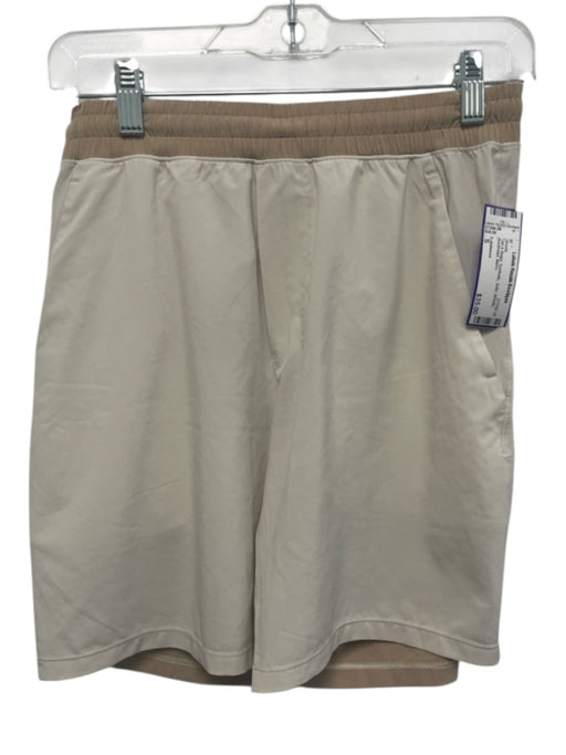 Lululemon Size S Tan & Beige Synthetic Solid Athletic Men's Shorts Tan & Beige / S