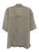 Lululemon Size Est M Tan Synthetic Solid Camp Collar Button up Short Sleeve Tan / Est M