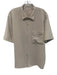 Lululemon Size Est M Tan Synthetic Solid Camp Collar Button up Short Sleeve Tan / Est M