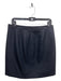 J Crew Size 4 Black Wool Front Zip Knee Length Skirt Black / 4