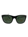 Persol Black Acetate Silver Hardware Wayfarer Sunglasses Black