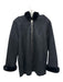 Victory Boat Line Size 6 Black Polyester Faux Fur Zip Front Double Zipper Jacket Black / 6