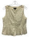 J. Crew Size 6 Butter Yellow Cotton Blend Pintucked Boat Neck Sleeveless Top Butter Yellow / 6