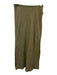 J. Crew Size S / 6 Taupe Green Linen Vest Side Slits Midi Skirt Set Taupe Green / S / 6