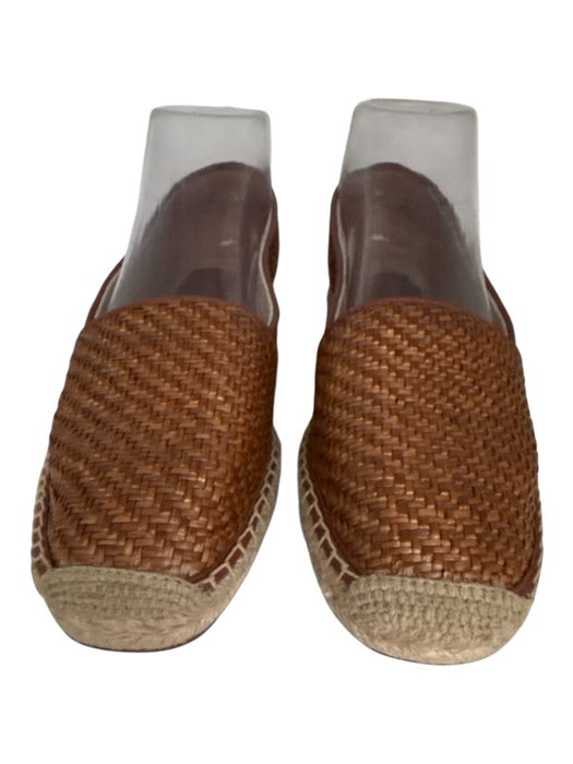 Cole Haan Shoe Size 7 Brown Leather Synthetic Woven Espadrille Flats Brown / 7