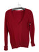 CeCe Size S Red Cashmere Long Sleeve Top Red / S