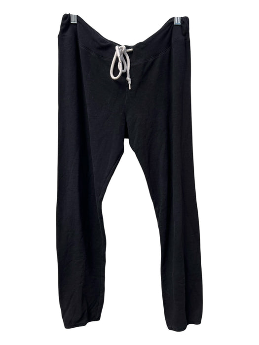 Monrow Mommy Size Est M Black Cotton Drawstring Waist Elastic Waist Lounge Pants Black / Est M