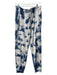 Splendid Size S Blue & White Polyester Blend Drawstring Waist Tie Dye Pants Blue & White / S