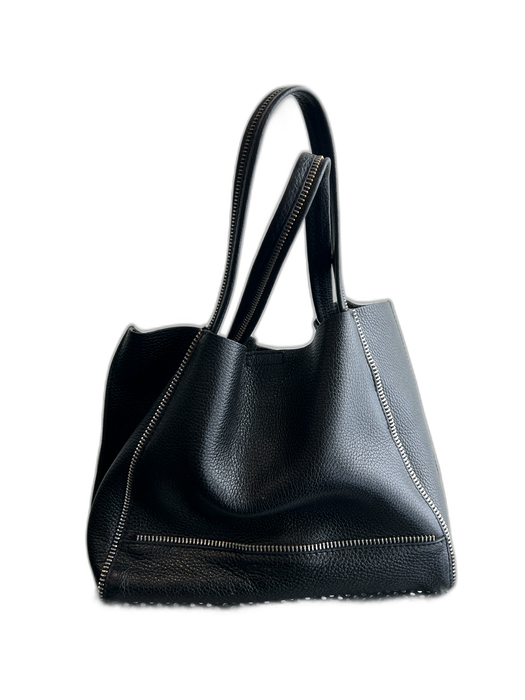 Botkier Black Leather Upper Square Magnetic Close shoulder bag Bag Black / S/M