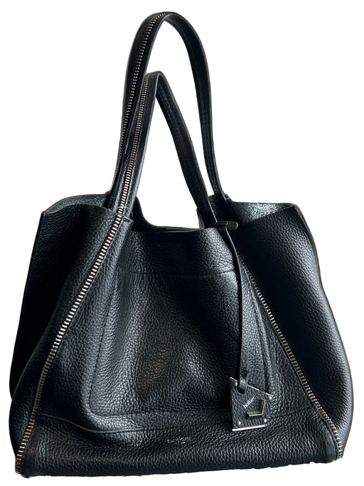 Botkier Black Leather Upper Square Magnetic Close shoulder bag Bag Black / S/M