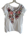 Johnny Was Workshop Size Small White & Multi Cotton Scoop Neck Embroidered Top White & Multi / Small