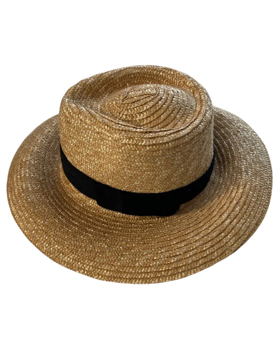 Brixton Brown Star & Stripe Detail Black band Hat Brown / 7