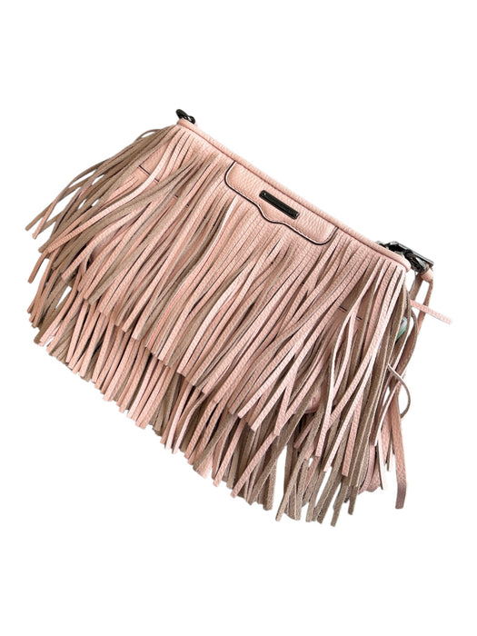Rebecca Minkoff Pink Leather Tassle Detail Zip closure Crossbody Bag Pink / S