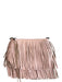 Rebecca Minkoff Pink Leather Tassle Detail Zip closure Crossbody Bag Pink / S