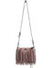 Rebecca Minkoff Pink Leather Tassle Detail Zip closure Crossbody Bag Pink / S