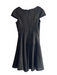 julia jordan Size 8 Black & Gold Polyester Lined Cap Sleeve Textured Dress Black & Gold / 8