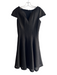 julia jordan Size 8 Black & Gold Polyester Lined Cap Sleeve Textured Dress Black & Gold / 8
