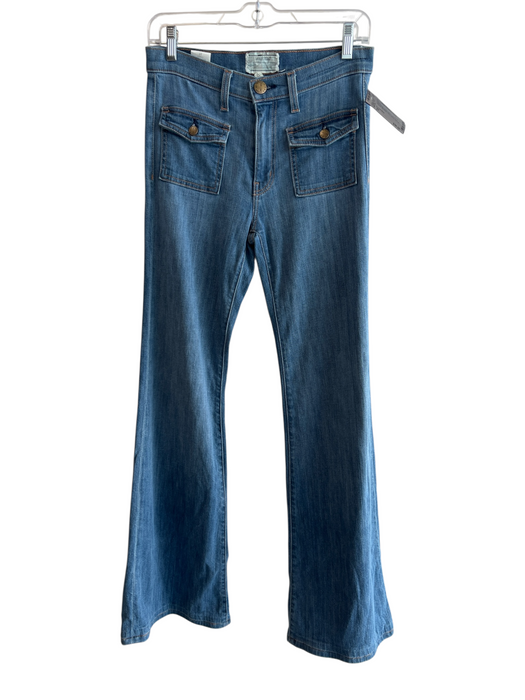 Current Elliot Size 27 Light Wash Cotton Blend Zip Fly 4 Pocket Mid Rise Jeans Light Wash / 27