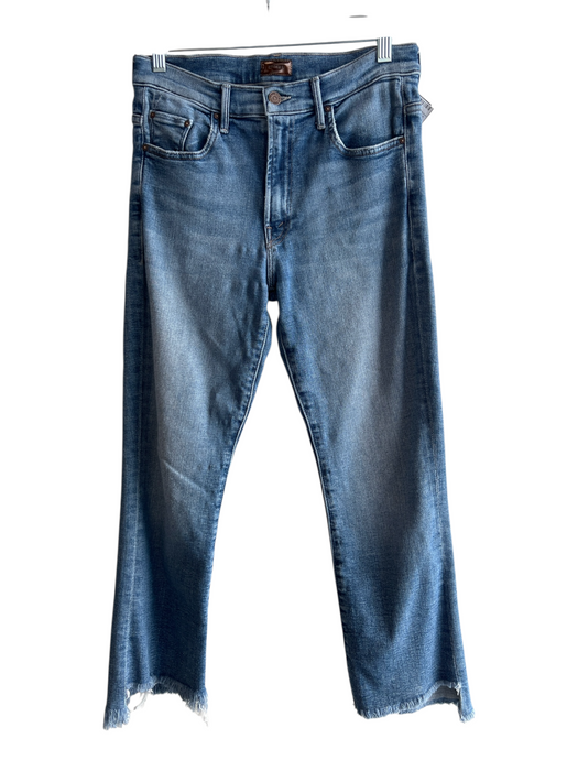 Mother Size 27 Light Wash Cotton Blend 5 Pocket Zip Fly High Waist Jeans Light Wash / 27