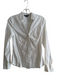 Armani Exchange Size Small White Cotton Blend Long Sleeve Chest Pocket Top White / Small