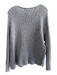 Vince Size Large Blue & White No Fabric Tag Rolled neckline Long Sleeve Sweater Blue & White / Large