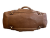 Burberry Brown Leather goldtone hardware Zip Close Novacheck Lining Bag Brown / Medium