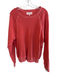 The Great Size 0 coral Cotton Long Sleeve Round Neck distressed Sweatshirt coral / 0