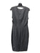 Avenue Montaigne Size 8 Gray Viscose U Neck Sleeveless Sheath Below knee Dress Gray / 8