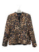 Lafayette 148 Size 12 Brown & Black Poly Blend Animal Print Blazer Darted Jacket Brown & Black / 12