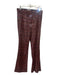 Zara Size L Red, Black, Orange Polyester Sequin High Rise Zip & Button Pants Red, Black, Orange / L