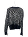 & Other Stories Size S Black & Gray Wool Blend Leopard Button Closure Cardigan Black & Gray / S