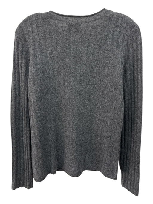 Naadam Size M Dark Gray Cashmere roll neck Ribbed Round Neck Sweater Dark Gray / M