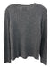 Naadam Size M Dark Gray Cashmere roll neck Ribbed Round Neck Sweater Dark Gray / M