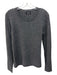 Naadam Size M Dark Gray Cashmere roll neck Ribbed Round Neck Sweater Dark Gray / M