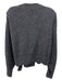 COS Size S Charcoal Gray Wool Blend Tie Wrap Sweater Charcoal Gray / S