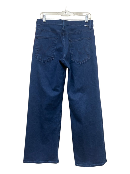 Mother Size 30 Dark Wash Cotton Blend Zip Fly Mid Rise Straight Leg Ankle Jeans Dark Wash / 30