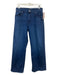 Mother Size 30 Dark Wash Cotton Blend Zip Fly Mid Rise Straight Leg Ankle Jeans Dark Wash / 30