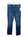 Mother Size 30 Medium Wash Cotton Blend Mid Rise Fray hem Boot Cut Jeans Medium Wash / 30