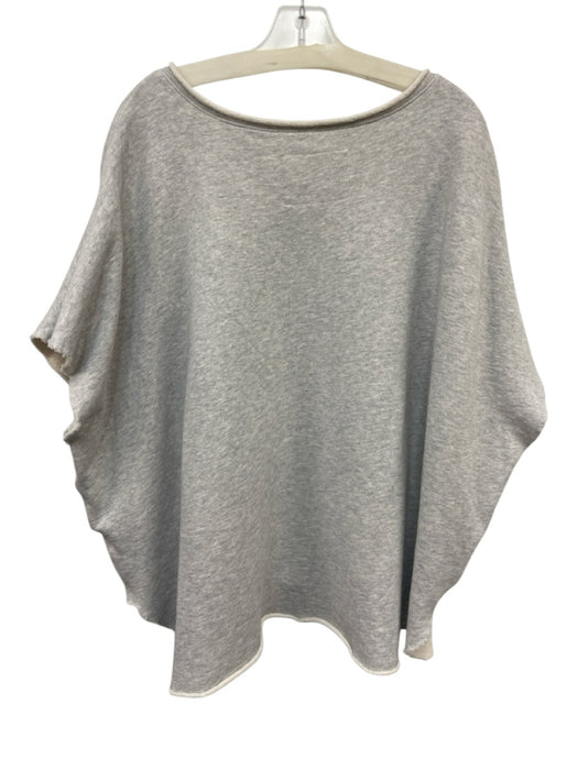 Frank & Eileen Size S Light Gray Batwing Sleeves Heathered rolled hem Top Light Gray / S