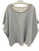 Frank & Eileen Size S Light Gray Batwing Sleeves Heathered rolled hem Top Light Gray / S