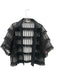 Pearl by Lela Rose Size M Black 3/4 Sleeve Fringe Detail Unlined Button up Top Black / M