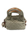 MZ Wallace Beige Nylon Quilted Leather Trim Zip Top Shoulder & Hand Bag Bag Beige / Small