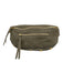 Hammitt Concrete Gray Nubuck Leather Zip Close Gold Tone Hardware Fanny Pack Bag Concrete Gray