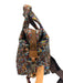 MZ Wallace Brown & Multi Nylon Quilted Sequin Zip Top Shoulder & Hand Bag Bag Brown & Multi / Small