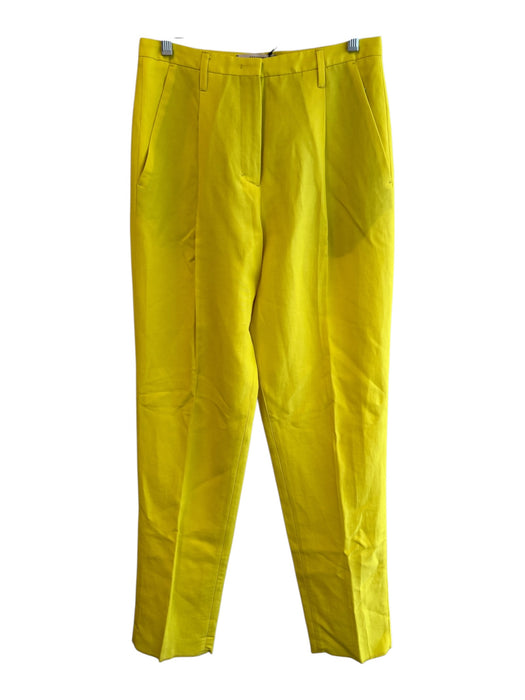 Dorothee Schumacher Size S Yellow Polyester High Rise Zip Fly Pleated Pants Yellow / S