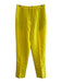 Dorothee Schumacher Size S Yellow Polyester High Rise Zip Fly Pleated Pants Yellow / S