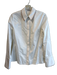 aLEXIE Size L White No Fabric Tag Long Sleeve Collar Button Down Top White / L