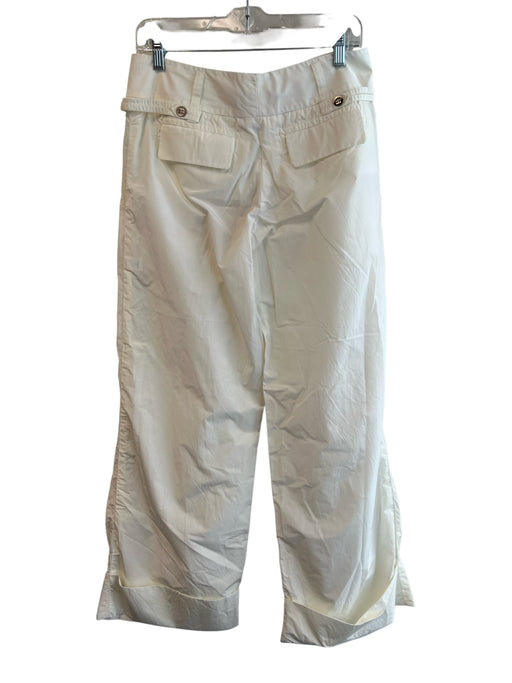 KAUFMANFRANCO Size 4/40 White No Fabric Tag Mid Rise Zip Fly Cuffed Pants White / 4/40
