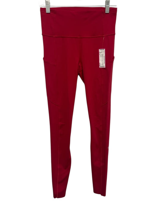 Lululemon Size 6 Red Nylon Blend Athletic Full Length Leggings Red / 6